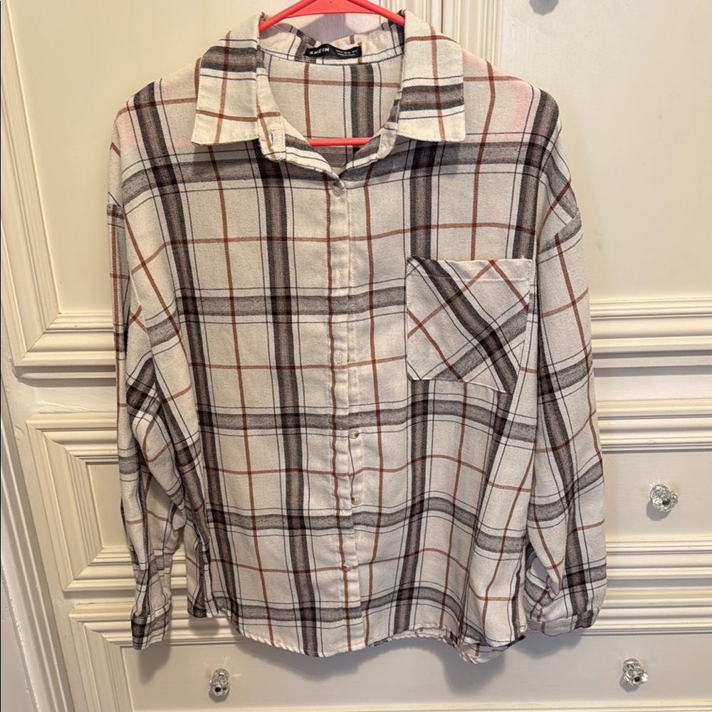 Plaid button down